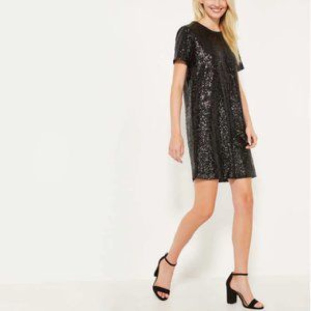 Sequin T-Shirt Dress